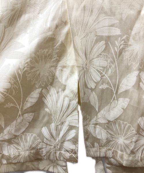 sahara（サハラ）sahara (サハラ) Satin Jacquard Collarless Jacket アイボリー サイズ:FREEの古着・服飾アイテム