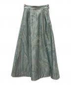 saharaサハラ）の古着「Marble Jacquard Skirt」｜ブルー