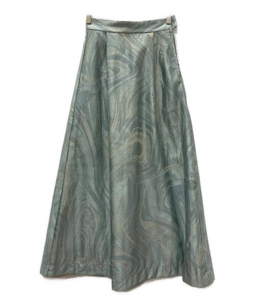 sahara（サハラ）sahara (サハラ) Marble Jacquard Skirt ブルー サイズ:FREEの古着・服飾アイテム