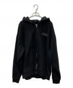 AVIREXアヴィレックス）の古着「VARSITY FLAG ZIP PARKA」｜ブラック