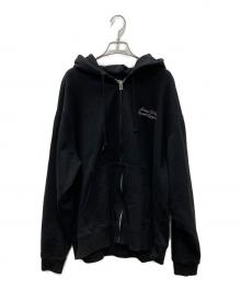 AVIREX（アヴィレックス）の古着「VARSITY FLAG ZIP PARKA」｜ブラック