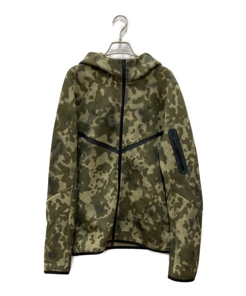 NIKE（ナイキ）NIKE (ナイキ) フルジップ フリース カモ ウィンドランナー ジャケット グリーン サイズ:XLの古着・服飾アイテム