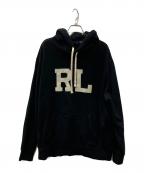 POLO RALPH LAURENポロ・ラルフローレン）の古着「RLロゴプルオーバーパーカー」｜ブラック
