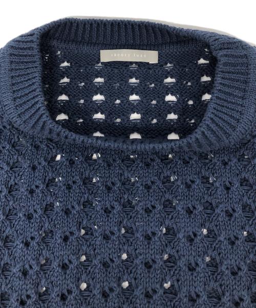 theory luxe（セオリーリュクス）theory luxe (セオリーリュクス) メッシュニット/Lype Tocco Sweater ネイビー サイズ:38の古着・服飾アイテム