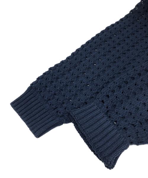 theory luxe（セオリーリュクス）theory luxe (セオリーリュクス) メッシュニット/Lype Tocco Sweater ネイビー サイズ:38の古着・服飾アイテム