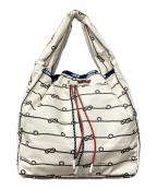 LeSportsacレスポートサック）の古着「DBL DRAWST MARCHE BAG」｜ホワイト