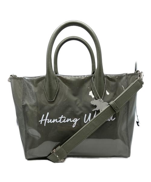 HUNTING WORLD（ハンティングワールド）HUNTING WORLD (ハンティングワールド) PVC2WAYバッグ カーキの古着・服飾アイテム