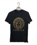 VERSACEヴェルサーチェ）の古着「プリントTシャツ」｜ブラック