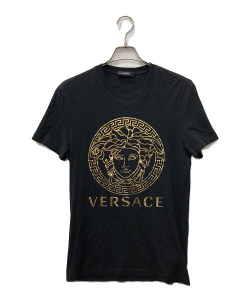 VERSACE（ヴェルサーチェ）VERSACE (ヴェルサーチェ) プリントTシャツ ブラック サイズ:Sの古着・服飾アイテム