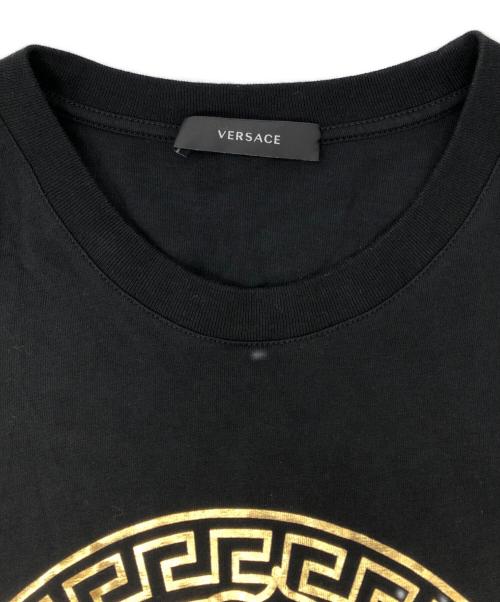 VERSACE（ヴェルサーチェ）VERSACE (ヴェルサーチェ) プリントTシャツ ブラック サイズ:Sの古着・服飾アイテム