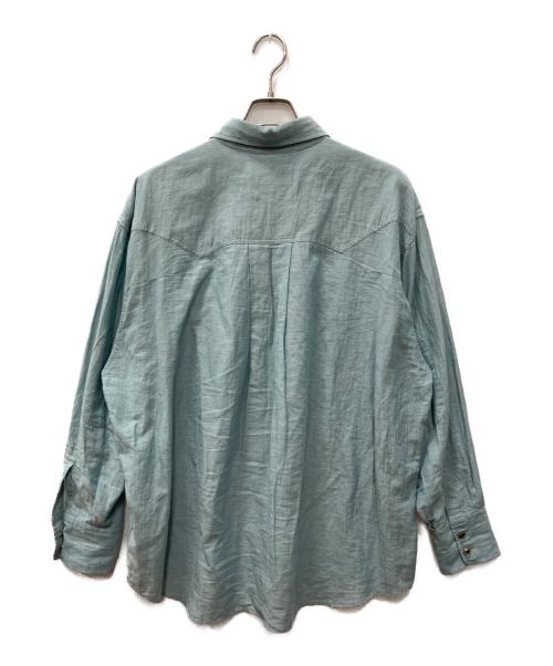 ANSNAM（アンスナム）ANSNAM (アンスナム) ビッグウエスタンシャツ ブルー サイズ:03の古着・服飾アイテム