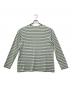 AURALEE（オーラリー）の古着「HARD TWIST COTTON BORDER BOAT NECK L/S TEE」｜グリーン