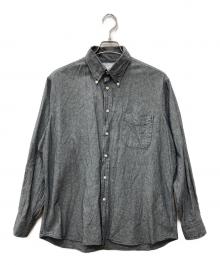 INDIVIDUALIZED SHIRTS×TOMORROW LAND（インディビジュアライズドシャツ×トゥモローランド）の古着「コットン ボタンダウンシャツ」｜グレー