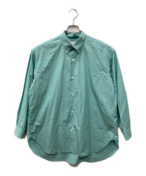 TOMORROW LAND（トゥモローランド）TOMORROW LAND (トゥモローランド) コットンブロード ボタンダウン ロングシャツ ミントグリーン サイズ:Sの古着・服飾アイテム