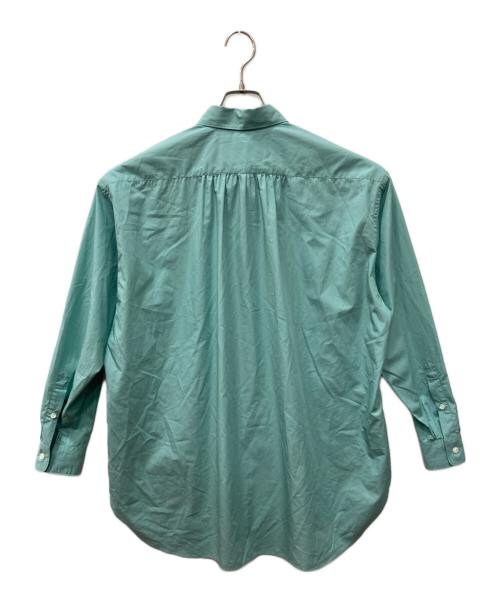 TOMORROW LAND（トゥモローランド）TOMORROW LAND (トゥモローランド) コットンブロード ボタンダウン ロングシャツ ミントグリーン サイズ:Sの古着・服飾アイテム