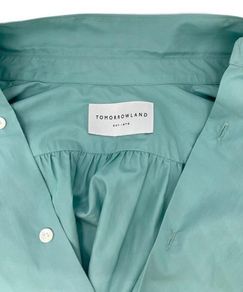 TOMORROW LAND（トゥモローランド）TOMORROW LAND (トゥモローランド) コットンブロード ボタンダウン ロングシャツ ミントグリーン サイズ:Sの古着・服飾アイテム
