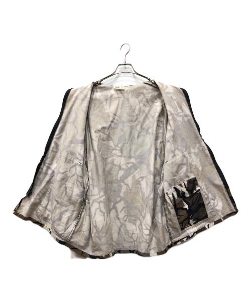 PREDATOR CAMOUFLAGE（プレデター カモフラージュ）PREDATOR CAMOUFLAGE (プレデター カモフラージュ) プレデターカモジップアップジャケット グレー×ブラウン サイズ:XLの古着・服飾アイテム