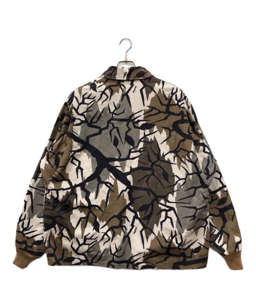 PREDATOR CAMOUFLAGE（プレデター カモフラージュ）PREDATOR CAMOUFLAGE (プレデター カモフラージュ) プレデターカモジップアップジャケット グレー×ブラウン サイズ:XLの古着・服飾アイテム