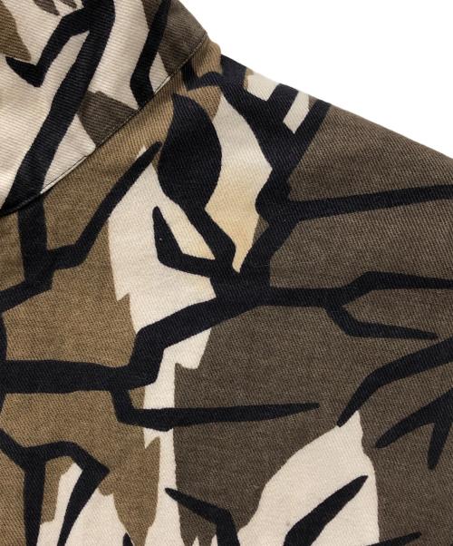 PREDATOR CAMOUFLAGE（プレデター カモフラージュ）PREDATOR CAMOUFLAGE (プレデター カモフラージュ) プレデターカモジップアップジャケット グレー×ブラウン サイズ:XLの古着・服飾アイテム
