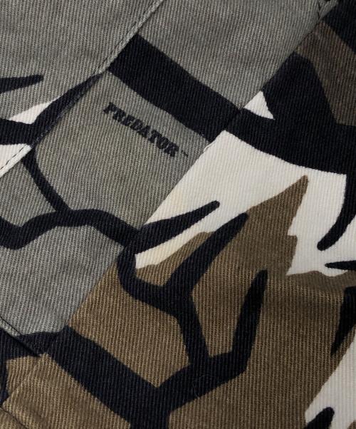 PREDATOR CAMOUFLAGE（プレデター カモフラージュ）PREDATOR CAMOUFLAGE (プレデター カモフラージュ) プレデターカモジップアップジャケット グレー×ブラウン サイズ:XLの古着・服飾アイテム
