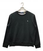 POLO RALPH LAURENポロ・ラルフローレン）の古着「LONG SLEEVE SWEAT SHIRT」｜ブラック