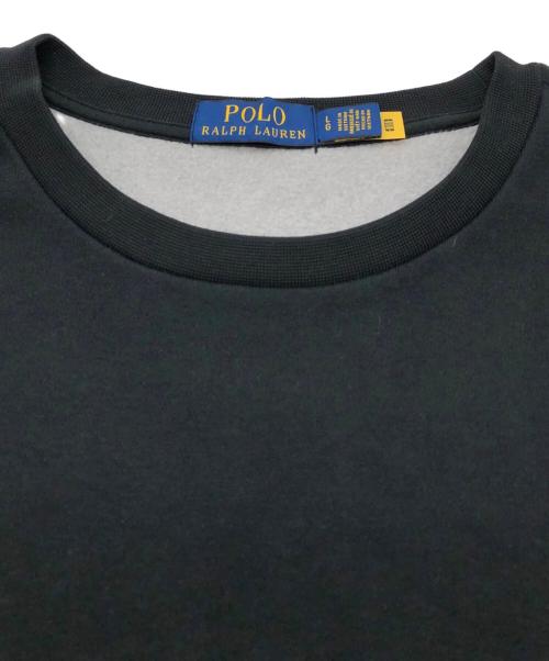POLO RALPH LAUREN（ポロ・ラルフローレン）POLO RALPH LAUREN (ポロ・ラルフローレン) LONG SLEEVE SWEAT SHIRT ブラック サイズ:SIZE LGの古着・服飾アイテム