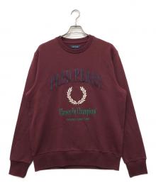 FRED PERRY（フレッドペリー）の古着「Embroidered Champion Sweatshirt」｜ボルドー
