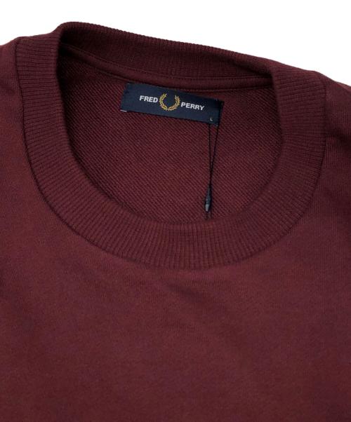 FRED PERRY（フレッドペリー）FRED PERRY (フレッドペリー) Embroidered Champion Sweatshirt ボルドー サイズ:Lの古着・服飾アイテム