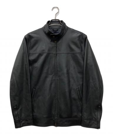 LANDS' END｜ラムスキン レザージャケット 本革 黒 S（M相当） 中古・古着通販】LAND'S END (ランズエンド) ラムスキンレザー