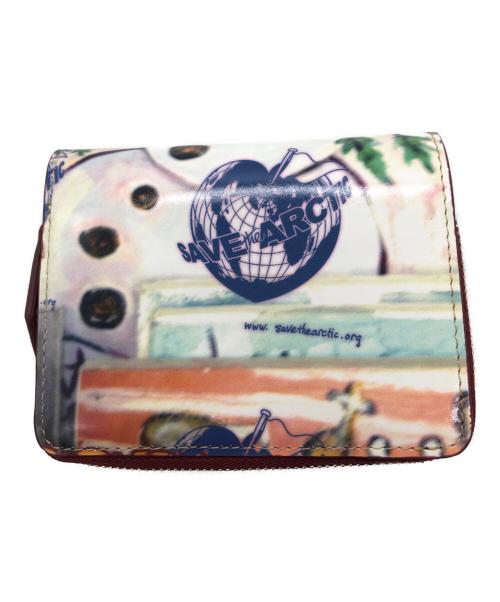Vivienne Westwood（ヴィヴィアンウエストウッド）Vivienne Westwood (ヴィヴィアンウエストウッド) Snowman Orb 二つ折り財布 ホワイトの古着・服飾アイテム