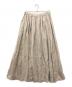HUIS．（ハウス）の古着「シャトルリネンロングスカートL」｜ベージュ