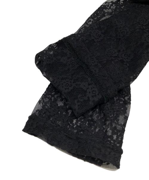 JOHN LAWRENCE SULLIVAN（ジョン ローレンス サリバン）JOHN LAWRENCE SULLIVAN (ジョン ローレンス サリバン) JLS FLOWER LACE CREW NECK TOP ブラック サイズ:S 未使用品の古着・服飾アイテム