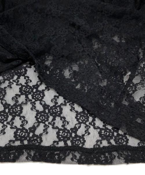 JOHN LAWRENCE SULLIVAN（ジョン ローレンス サリバン）JOHN LAWRENCE SULLIVAN (ジョン ローレンス サリバン) JLS FLOWER LACE CREW NECK TOP ブラック サイズ:S 未使用品の古着・服飾アイテム