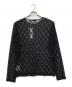 JOHN LAWRENCE SULLIVAN (ジョン ローレンス サリバン) JLS FLOWER LACE CREW NECK TOP ブラック サイズ:S 未使用品：14000円