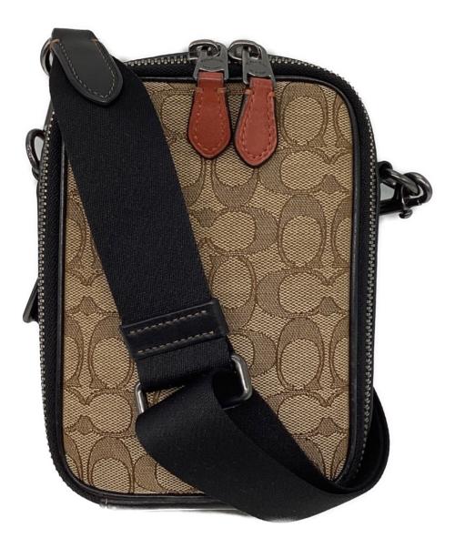 COACH（コーチ）COACH (コーチ) スタントン クロスボディ・シグネチャー ジャカード ベージュ サイズ:下記参照の古着・服飾アイテム