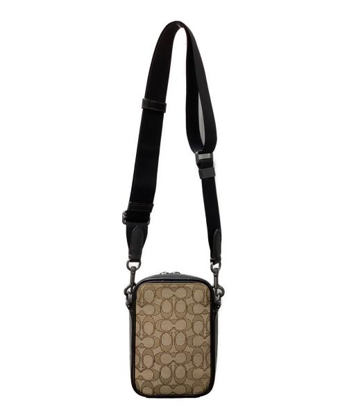 COACH（コーチ）COACH (コーチ) スタントン クロスボディ・シグネチャー ジャカード ベージュ サイズ:下記参照の古着・服飾アイテム