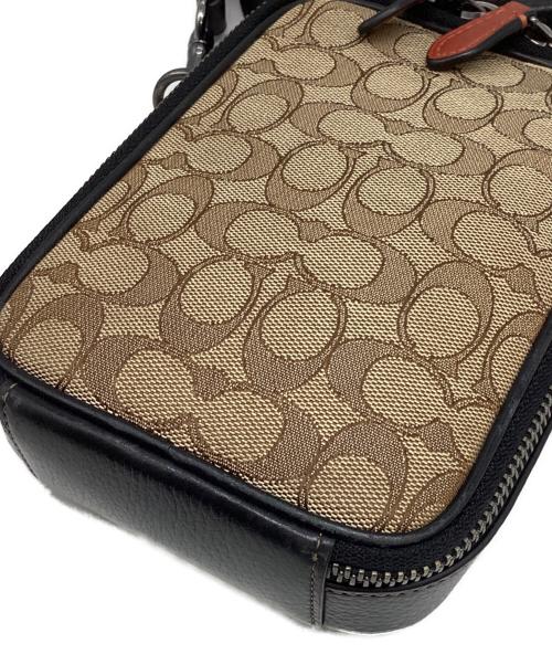 COACH（コーチ）COACH (コーチ) スタントン クロスボディ・シグネチャー ジャカード ベージュ サイズ:下記参照の古着・服飾アイテム