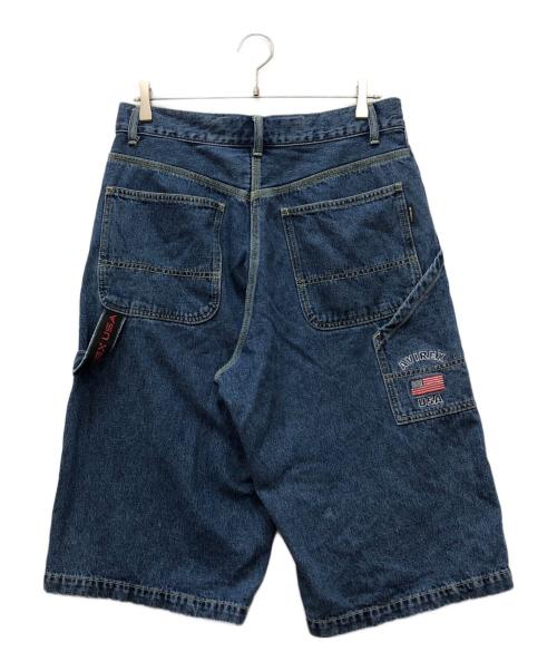 AVIREX（アヴィレックス）AVIREX (アヴィレックス) VARSITY PAINTER SHORTS インディゴ サイズ:Mの古着・服飾アイテム