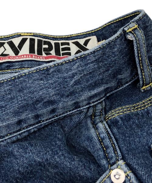 AVIREX（アヴィレックス）AVIREX (アヴィレックス) VARSITY PAINTER SHORTS インディゴ サイズ:Mの古着・服飾アイテム