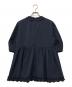 UNITED ARROWS (ユナイテッドアローズ) タック フリルVネック ハーフスリーブ ブラウス ネイビー サイズ:FREE：8000円