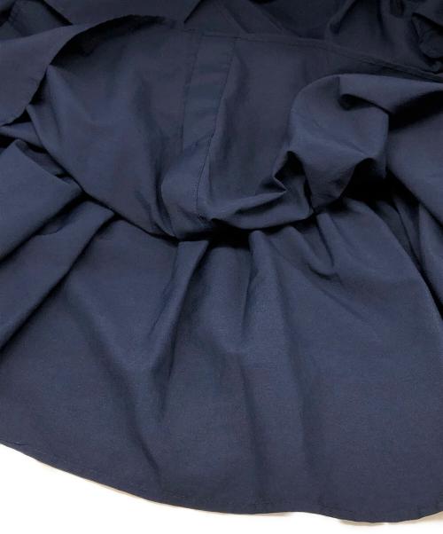 UNITED ARROWS（ユナイテッドアローズ）UNITED ARROWS (ユナイテッドアローズ) イレギュラーペプラムブラウス ネイビー サイズ:38の古着・服飾アイテム