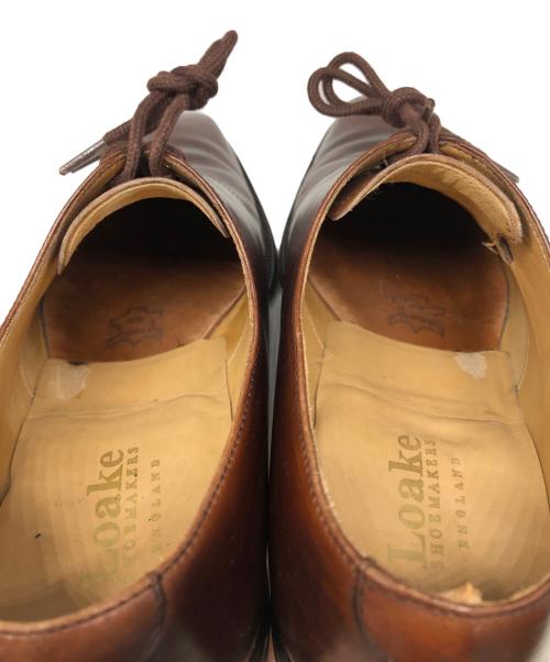 LOAKE（ローク）LOAKE (ローク) プレーンダービーシューズ ブラウン サイズ:SIZE8の古着・服飾アイテム