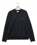 maison kitsuneメゾンキツネ）の古着「BOLD FOX HEAD PATCH OVERSIZE SWEATSHIRT」｜ブラック