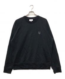 maison kitsune（メゾンキツネ）の古着「BOLD FOX HEAD PATCH OVERSIZE SWEATSHIRT」｜ブラック