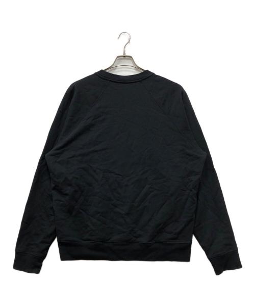 maison kitsune（メゾンキツネ）MAISON KITSUNE (メゾンキツネ) BOLD FOX HEAD PATCH OVERSIZE SWEATSHIRT ブラック サイズ:Lの古着・服飾アイテム