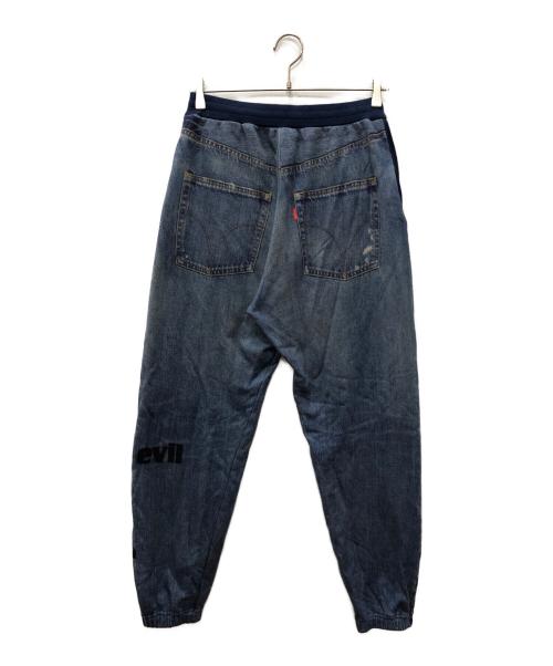 Hysteric Glamour（ヒステリックグラマー）Hysteric Glamour (ヒステリックグラマー) SPEAK NO EVIL スウェットパンツ ブルー サイズ:Mの古着・服飾アイテム