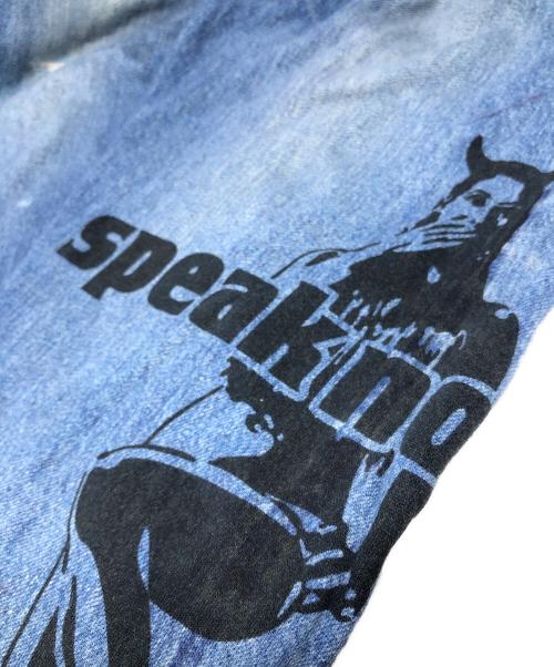 Hysteric Glamour（ヒステリックグラマー）Hysteric Glamour (ヒステリックグラマー) SPEAK NO EVIL スウェットパンツ ブルー サイズ:Mの古着・服飾アイテム