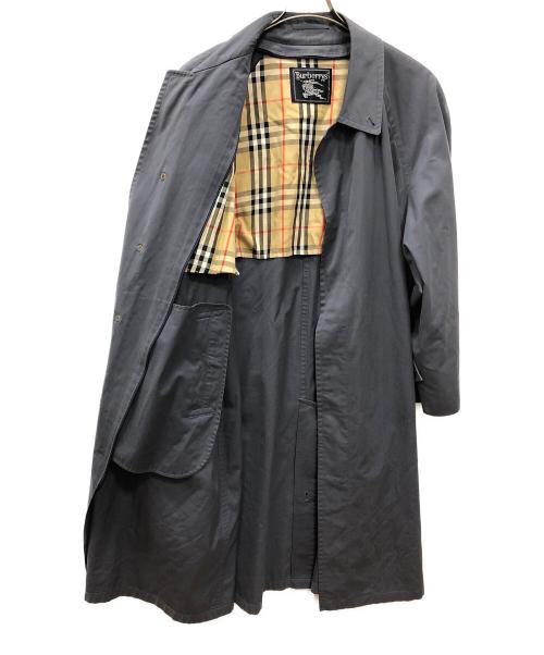 Burberry's（バーバリーズ）Burberry's (バーバリーズ) ノバチェックライニングステンカラーコート グレー サイズ:FREEの古着・服飾アイテム