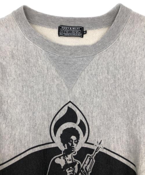 Hysteric Glamour（ヒステリックグラマー）Hysteric Glamour (ヒステリックグラマー) DYNAMITE ANGEL Sweat グレー サイズ:XLの古着・服飾アイテム