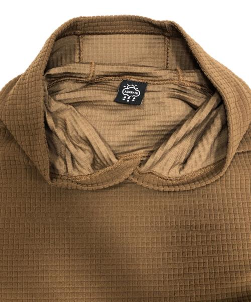 ALWAYTH（オールウェイズ）ALWAYTH (オールウェイズ) ACWCP L.2 Hoodie ブラウン サイズ:Lの古着・服飾アイテム